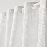 Rideau de douche gauffré - White - Polyester - 180 x 200 cm - 12 crochets - UTILITY - TODAY