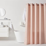 Rideau de douche gauffré - Pink - Polyester - 180 x 200 cm - 12 crochets - UTILITY - TODAY