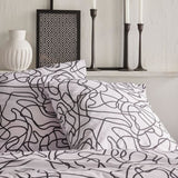 Parure de lit - TODAY Crazy - Imprimé Graphique - 2 personnes - 220 x 240 cm - Blanc