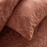 Parure de lit - TODAY Crazy - Imprimé Floral - 2 personnes - 220 x 240 cm - Orange
