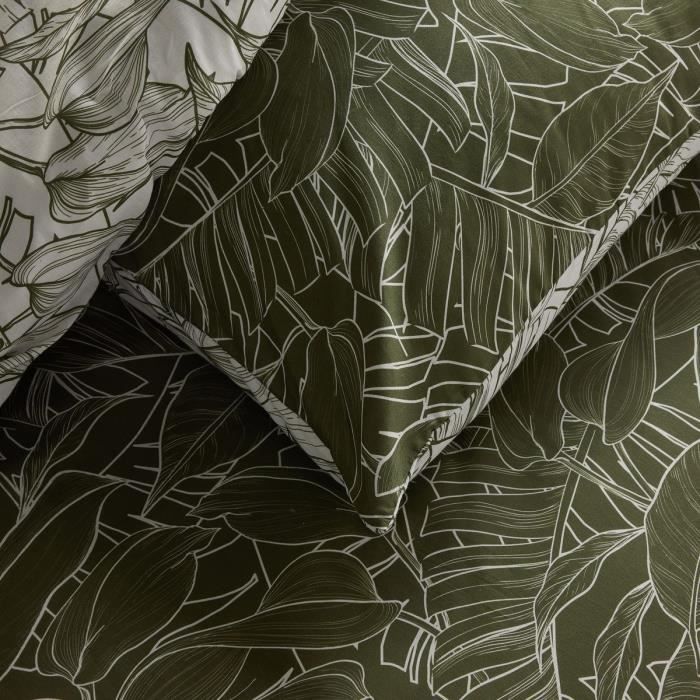 Parure de lit - TODAY Crazy - Imprimé Jungle - 2 personnes - 220 x 240 cm - Vert