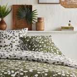 Parure de lit - TODAY Crazy - Imprimé Floral - 2 personnes - 220 x 240 cm - Vert