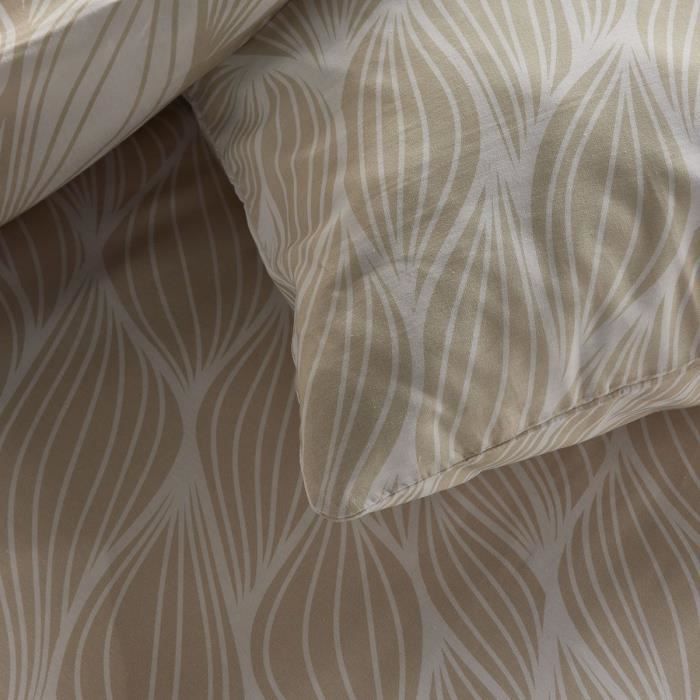 Parure de lit - TODAY Crazy - Imprimé Graphique - 2 personnes - 220 x 240 cm - Beige