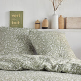 Parure de lit - TODAY Crazy - Imprimé Floral - 2 personnes - 220 x 240 cm - Vert