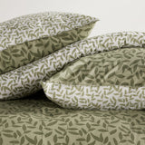 Parure de lit - TODAY - Sunshine - 2 personnes - 220 x 240 cm - Coton imprimé floral vert