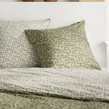 Parure de lit - TODAY - Sunshine - 2 personnes - 220 x 240 cm - Coton imprimé floral vert