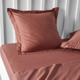 Taie d'oreiller TODAY Essential - 63 x 63+5 cm - 100% Coton uni - Terracotta