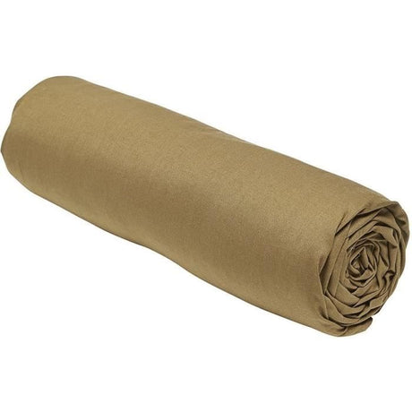 Drap housse - TODAY - 180 x 200 cm + 30 cm - Coton - Organic Bronze