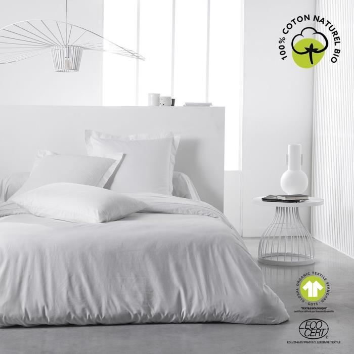 Housse de couette - TODAY - 240 x 260 cm - Coton - Organic Craie