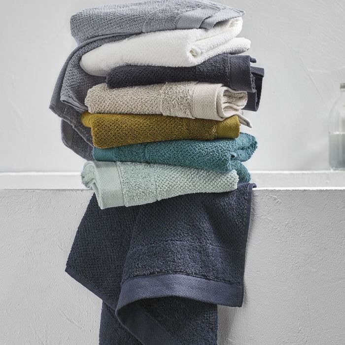 Serviette de bain - TODAY - 50 x 90 cm - Coton - Organic Fusain