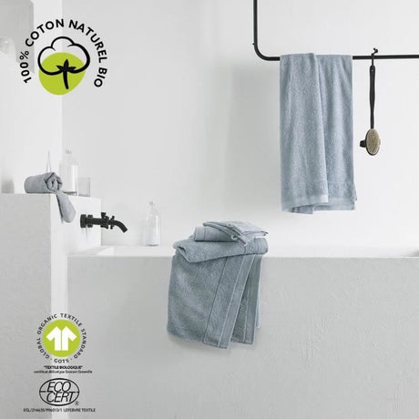 Maxi drap de bain - TODAY - 90 x 150 cm - Coton - Organic Acier