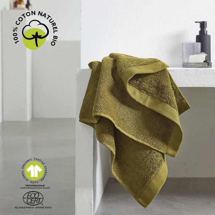 Maxi drap de bain - TODAY - 90 x 150 cm - Coton - Organic Bronze