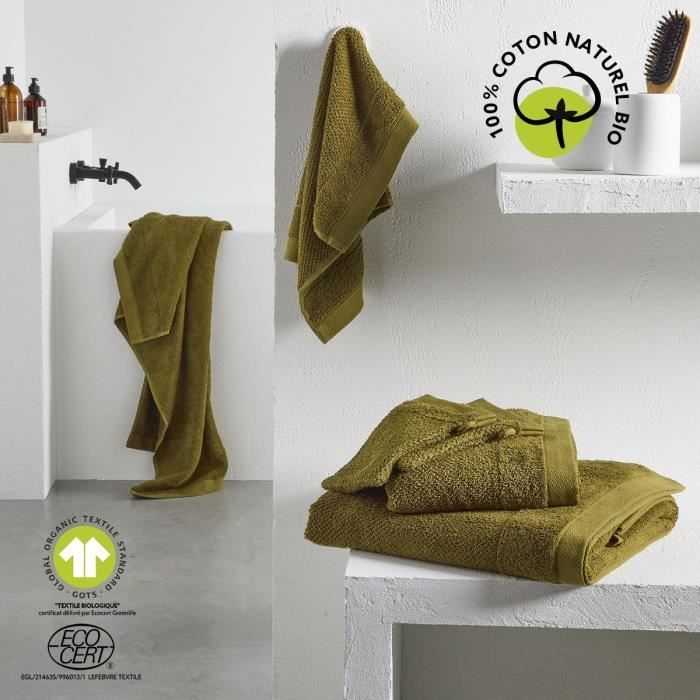 Maxi drap de bain - TODAY - 90 x 150 cm - Coton - Organic Bronze