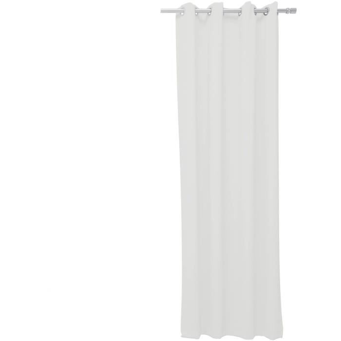 Rideau a oeillets - 140X240 - Craie - TODAY Essential - 356002