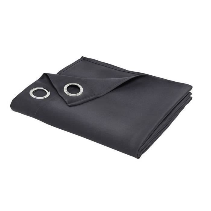 TODAY Rideau Occultant Essential Uni - 140 x 240 cm - Gris Anthracite