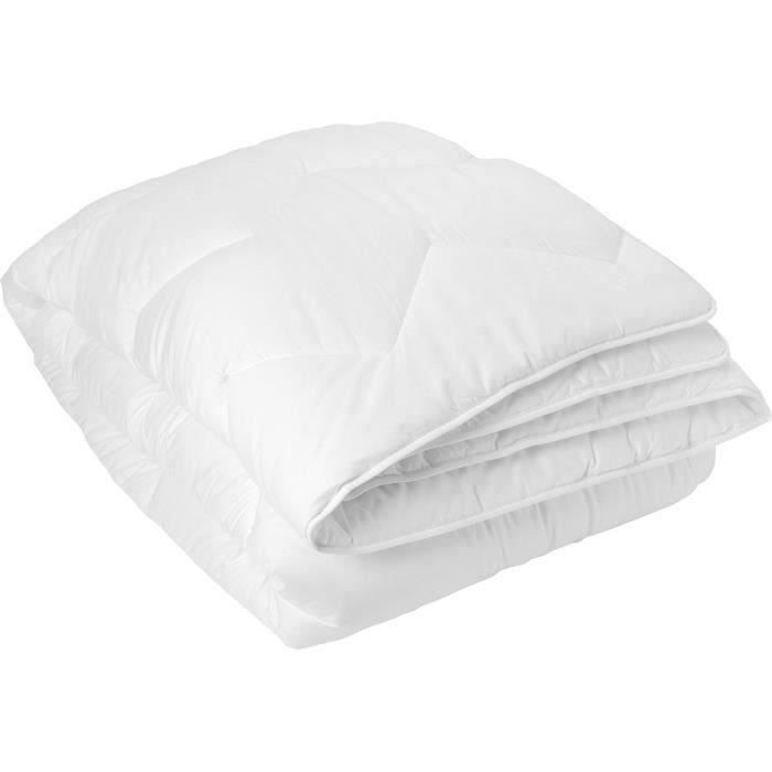 TOISON D'OR – Couette Bamboo tempérée 300 g/m˛ – Viscose de bambou – Blanc – 240 x 260 cm