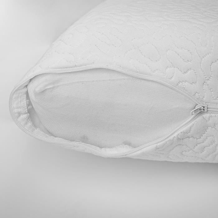 Oreiller mémoire de forme - TOISON D'OR - Paresse Soft - Confort extra souple - 40x60cm - Blanc