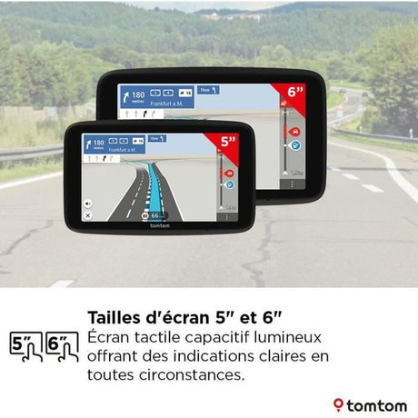 TomTom - GO Classic 6 2eme Génération - GPS Voiture - 6 pouces - TomTom Traffic - Guidage sur changement de voie - Carte Europe 27