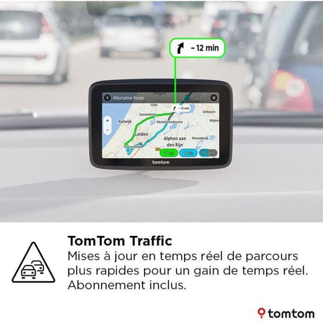 TomTom - GO Classic 6 2eme Génération - GPS Voiture - 6 pouces - TomTom Traffic - Guidage sur changement de voie - Carte Europe 27