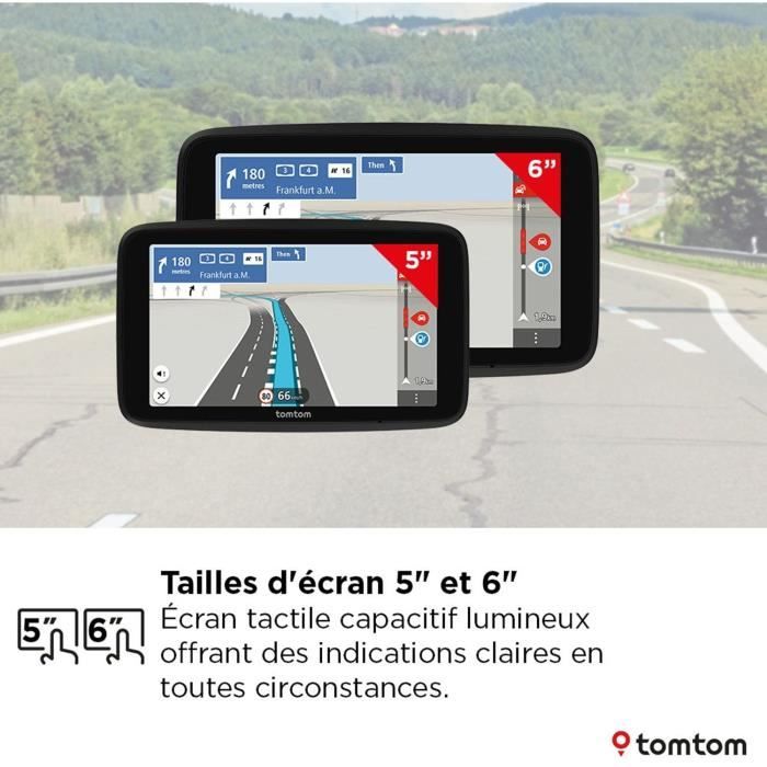 TomTom - GO Classic 5 2eme Génération - GPS Voiture - 5 pouces - TomTom Traffic - Guidage sur changement de voie - Carte Europe 27