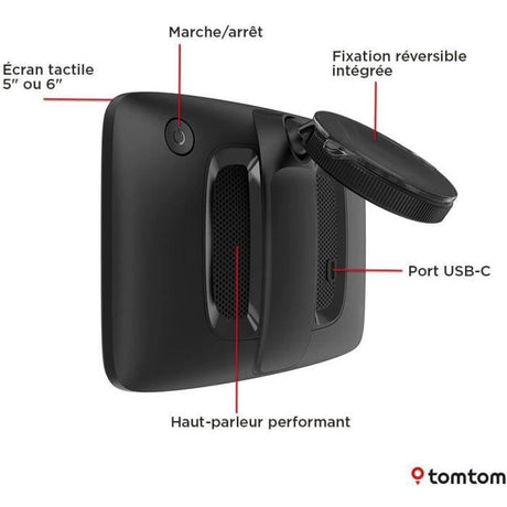 TomTom - GO Professional 5 2eme Génération - GPS Poid Lourd, Bus et voiture - 5 pouces - TomTom Traffic - carte Europe -