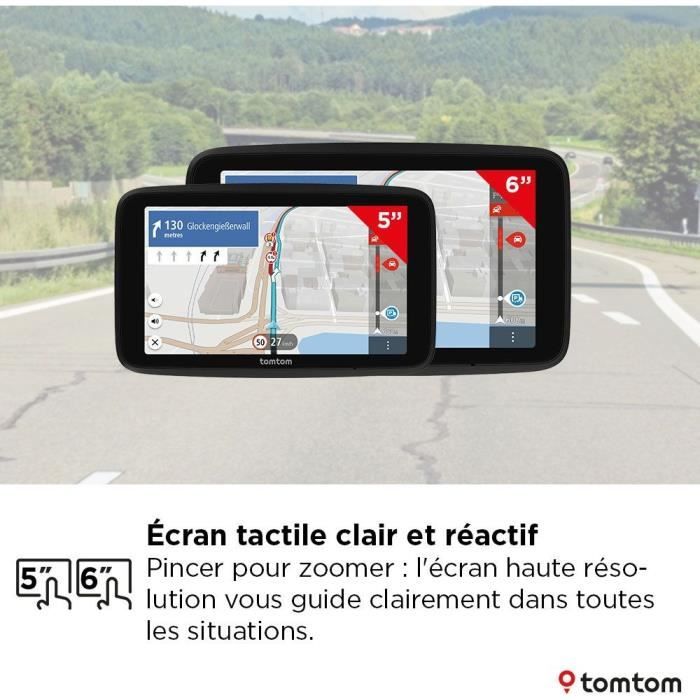 GPS - TOMTOM - GO Professional 6 EU 2eme GÈnÈration - Carte Europe 46, et Infos trafic en Temps rÈel conÁu pour Poids Lourds, Cars,