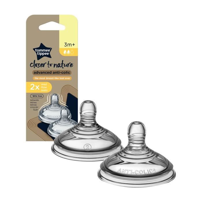 TÈtines a dÈbit moyen anti-colique avancÈ - TOMMEE TIPPEE - Lot de 2