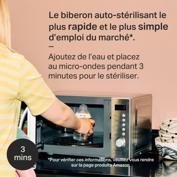 TOMMEE TIPPEE - Lot de 6 biberons Closer to Nature - 260ml - Multicolore