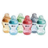 Tommee Tippee Biberon Anti-colique Natural Start - Colorée - 260ml - Lot de 6