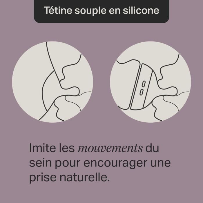 Tommee Tippee - Biberons Coffret Naissance Natural Start, Anti-Colique, Auto-stérilisant, Rose