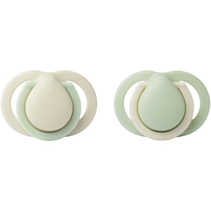 Sucette - TOMMEE TIPPEE - Nouveau-né 0-2 mois - Lot de 2 - Avec téterelle et collerette miniature