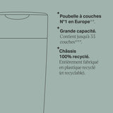 Tommee Tippee Poubelle a Couches Twist & Click Protection Anti-Odeurs, Inclut 1x Cassette avec Film Multicouche AntibactÈrien - Rose