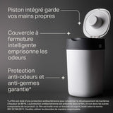 Tommee Tippee - Poubelles a couches - Twist & Click - Anti-Odeurs Anti-Germes - 1 cassette - Film multicouche antibactérien - Blanc