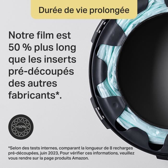 TOMMEE TIPPEE - Recharges pour poubelles a couches - Twist & Click -  Film multicouche antibactérien - Pack de 12