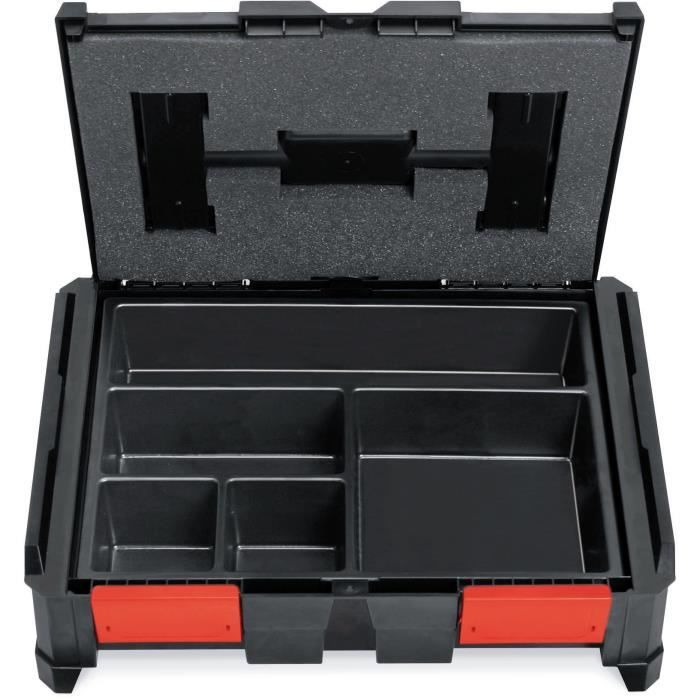 Insert compartimenté - TOOD - 5 cases fixes - Pour coffret professionnel - Emboîtable - 40x30x7 cm