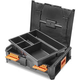 Insert compartimenté - TOOD - 5 cases fixes - Pour coffret professionnel - Emboîtable - 40x30x7 cm