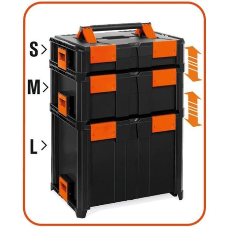 Coffret professionnel - TOOD - Emboîtable - ABS - 46x34x21 cm