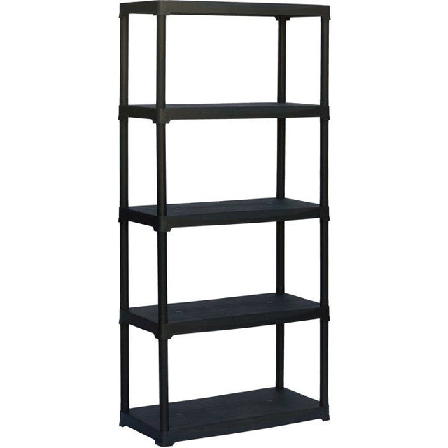 Etagere de rangement - TOOD - ETA 845 - 5 tablettes - Plastique - 80 x 39 x 180 cm - Noir