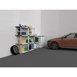 Étagere plastique - TOOD - 3 tablettes - Charge 80 kg par tablette - 80x40x85 cm - Noir/gris