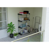 Étagere plastique - TOOD - 5 tablettes - Charge 80 kg - 80x40x171 cm - Noir/gris