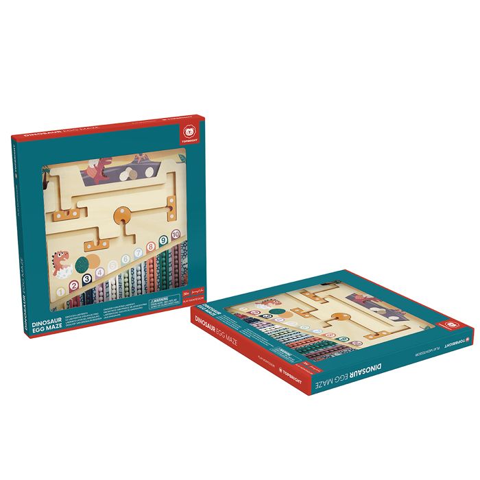 Labyrinthe de l'oeuf de Dinosaure - TOP BRIGHT - Stylo Magnétique - Tri - Couleurs - Nombres