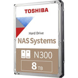 TOSHIBA Disque dur interne 3.5 NAS N300 - Haute fiabilité - 8 To - 7200 tpm - 512 Mo - 24/7 - CMR - RAID