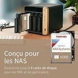 TOSHIBA Disque dur interne 3.5 NAS N300 - Haute fiabilité - 8 To - 7200 tpm - 512 Mo - 24/7 - CMR - RAID