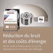 TOSHIBA Disque dur interne 3.5 NAS N300 - Haute fiabilité - 8 To - 7200 tpm - 512 Mo - 24/7 - CMR - RAID