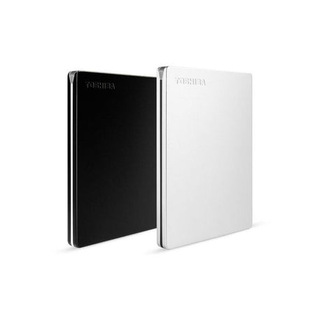 Disque dur externe - TOSHIBA - Canvio Slim - 2 To - Argent
