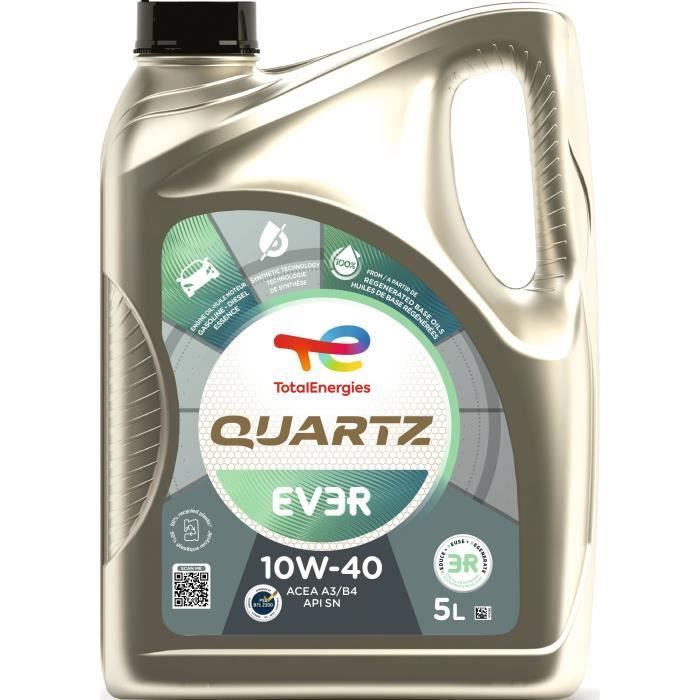 Huile moteur - TOTALENERGIES - Quartz EV3R 10W-40 - 5L