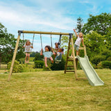 Portique balançoire - 3 agres avec toboggan - SHERWOOD AJONC - TP TOYS