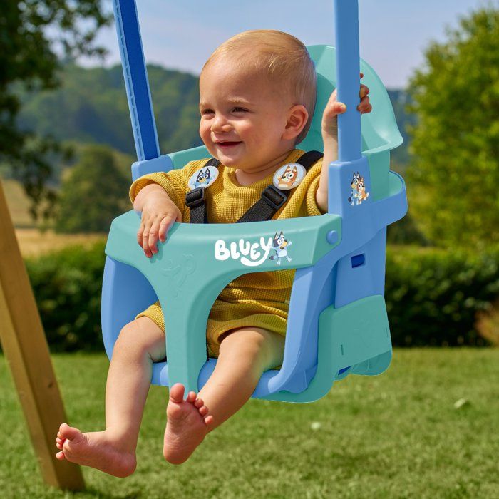 Fauteuil de balançoire bébé évolutif - TP TOYS - Quadpod 4-en-1 Bluey - Des 6 mois - Bleu