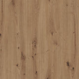 Table a manger fixe FOLLOW 6 personnes - MÈlamine chene artisan - L160 x P80 x H76 cm - TRENDTEAM