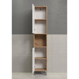 Armoire haute - TRENDTEAM - Série Touch - Blanc/Brun - 36 cm - 191 cm de hauteur